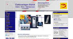Desktop Screenshot of elektroanlagen-brandt.de