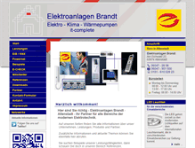 Tablet Screenshot of elektroanlagen-brandt.de